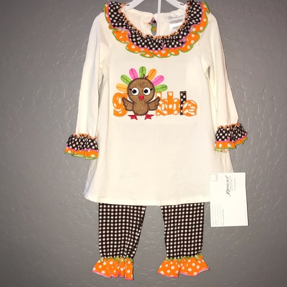 Bonnie Jean Other - NWT Bonnie Jean Thanksgiving/Holiday Outfit
